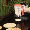 Plastic Batter Dispenser, Cast Iron Bacon Griddle Weight Press, 10