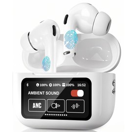 AI Language Translator Earbuds,144 Languages Bluetooth Translator Device and Accents 11 Offline Language Translation, Two-Way Translator Earphones for Language Learning/Travel/Business (White)