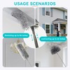 Overcomo 2-in-1 Extendable Long Feather Microfibre Duster&Cobweb Brush Set