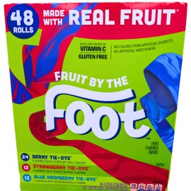Fruit By the Foot Variety Pack Berry Strawberry Raspberry 48 Count Box EXP 04/26