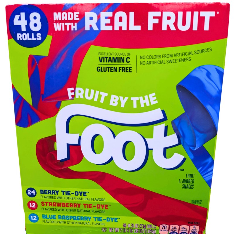 Fruit By the Foot Variety Pack Berry Strawberry Raspberry 48