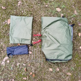 Ultralight Camping Tent Waterproof Travel Shelter 1 Person Army Green