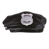Clear Stone Cosplay Black Police Hat, Unisex, Black