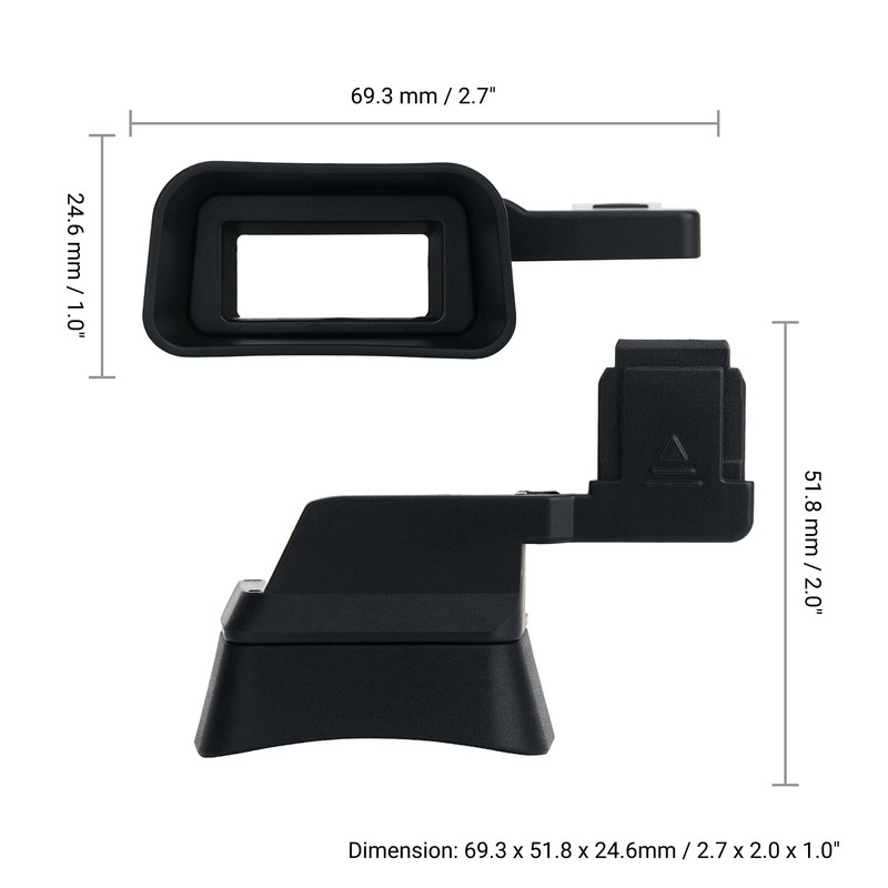 Kiwifotos Soft Eyecup Eyepiece Compatible with Sony Alpha a7C Viewfinder