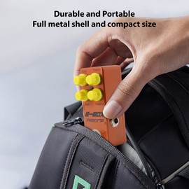 Guitar B-Box Preamp Pedal Electric Guitar Effects Pedal True Bypass Zinc Alloy Shell DC 9V 6.35mm Input/Output Interface Gain/Treble/Bass/Volume 4 Knobs Mini Guitar B-Box Preamp Effector