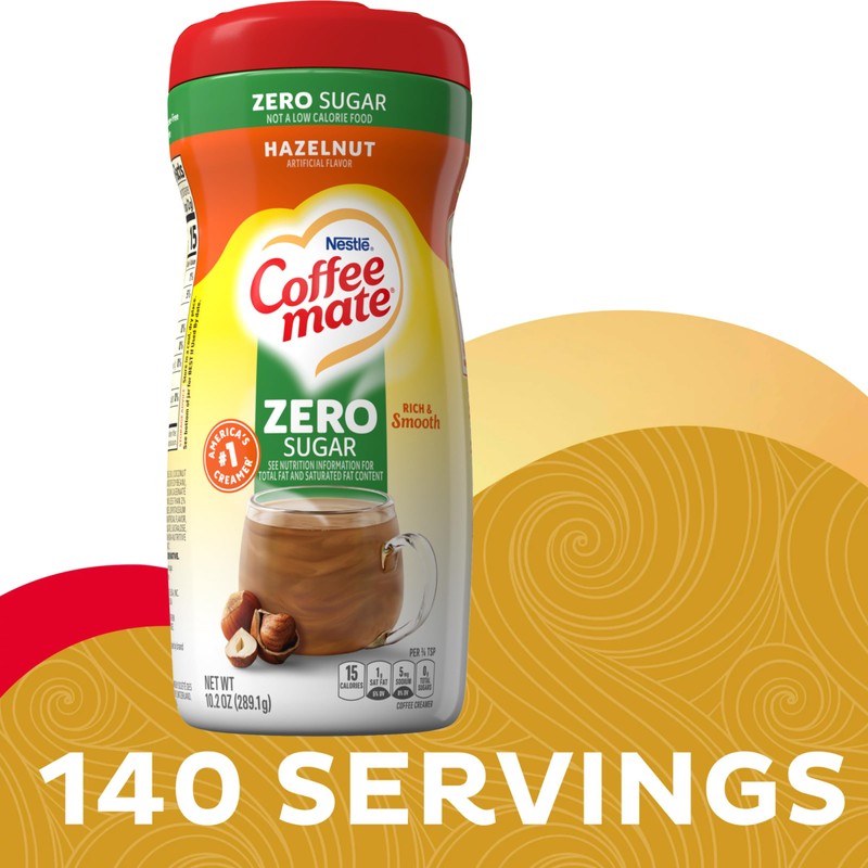Coffee mate Zero Sugar Powder Coffee Creamer Variety, French Vanilla,