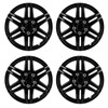 SCITOO 14" Black Hubcaps Set of 4, fits Cars, Trucks,