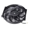 14" Black Universal Electric Radiator with Slim Cooling Fan 8-Blade,