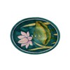 Hand painted ceramic soap dish india with drainage holes, 13