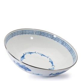 Golden Rabbit Enamelware - 5qt Catering Bowl (Fish Camp)