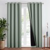 NICETOWN Greyish Green 100% Blackout Window Curtain Panel, Cold and