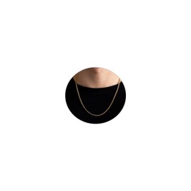 ASCOMY Gold Necklace for Men 14K Gold Plated Chain Necklace for Men 3mm Cut Cuban Link Chain Necklace for Women Men Available in 22 inch Simple Cuban Chain Necklace Accessories Jewelry Gift for Men