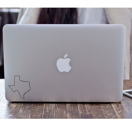 ANGDEST Texas MAP Outline (White) (Set of 2) Premium Waterproof Vinyl Decal Stickers for Laptop Phone Accessory Helmet Car Window Bumper Mug Tuber Cup Door Wall Decoration