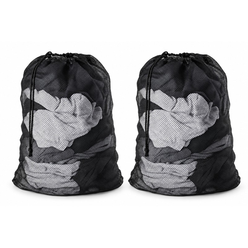 2 Pack Large Mesh Laundry Bags – 23.62 × 35.43
