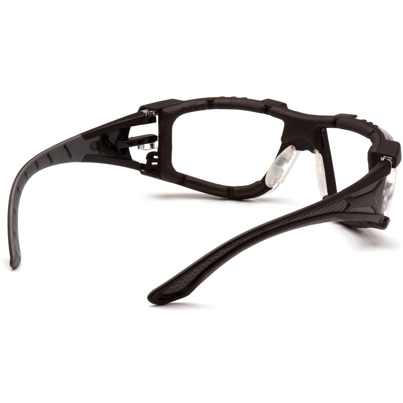 Pyramex Endeavor Plus Safety Glass Black/Gray Frame With Foam Padding