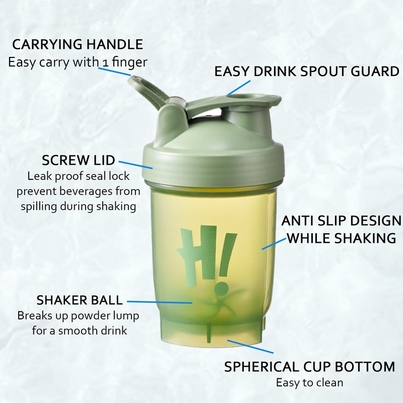 chongning Protein Shaker Bottle, Perfect for Mixing Powdered Shakes, BPA