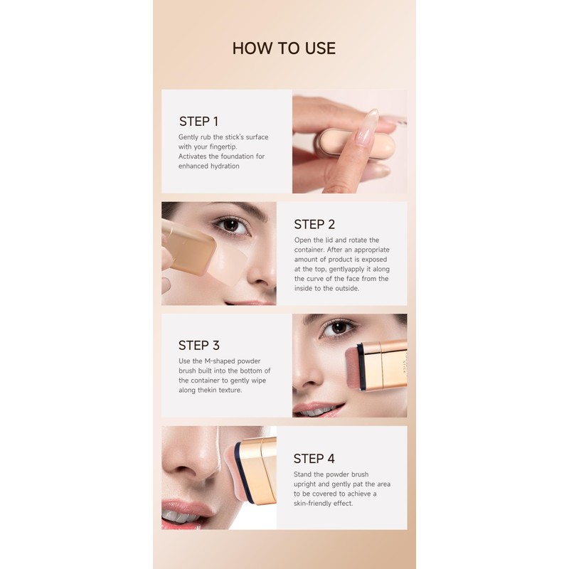 Foundation Stick Korean Makeup - Foundation for Mature Skin Tint