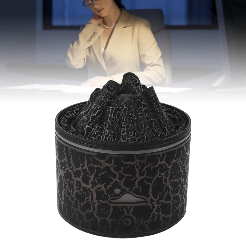 Volcano Diffuser 5V 180ml Relaxing Auto Off Warm Atmosphere Flame