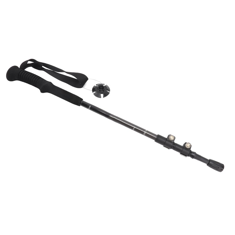 Hiking Stick 3 Section Carbon Fiber Rod EVA Foam Handle