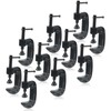 MUKCHAP 10 PCS 1 Inch C Clamp, Black Small C