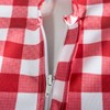 DII 100% poliéster., 60" Round-Zippered, Rojo Check, 1 uds. por
