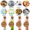 OFFCUP Plastic Test Tubes, 20pcs Test Tubes with Cork Stoppers,
