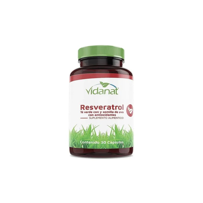 Resveratrol Te Verde Anti Estrés Antioxidante Vidanat 30caps