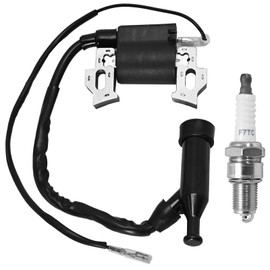 Wjelet Ignition Coil with Spark Plug for Gx110 Gx120 Gx140 Gx160 Gx200 5.5hp 6.5hp Engine Generator Rototiller 4589693/7988801 30500-ZE1-033 30500-ZE1-063 440-105