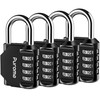 Puroma 4 Pack Combination Lock for Locker 4 Digit Outdoor