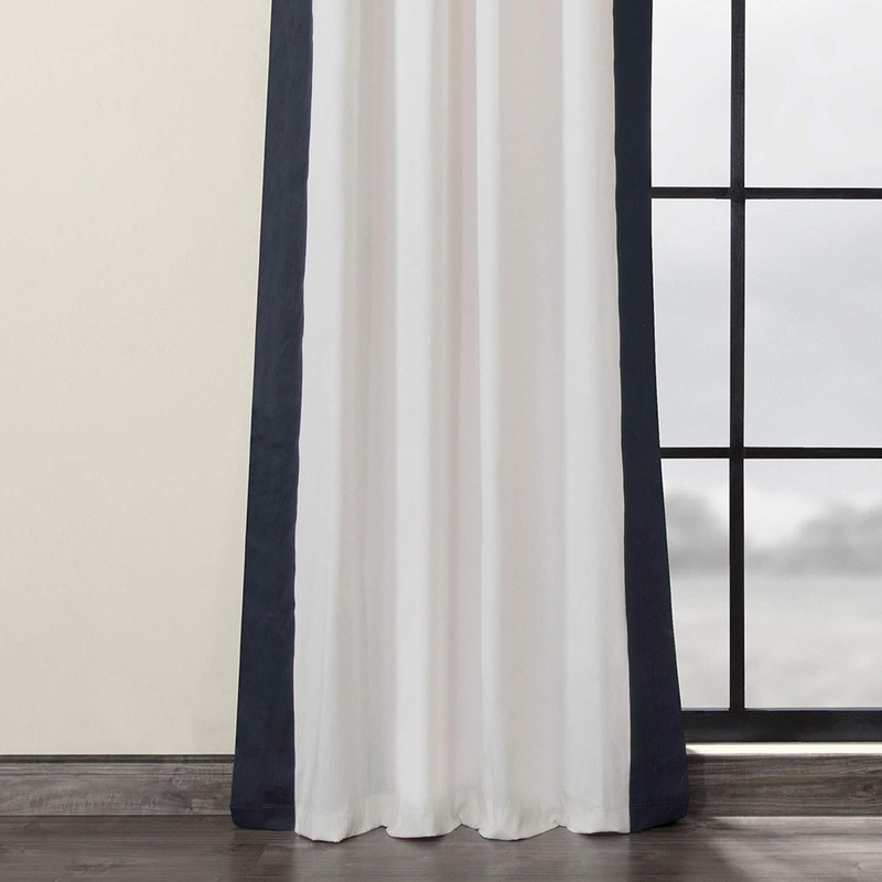 HPD Half Price Drapes Grommet Printed Cotton Curtains for Living