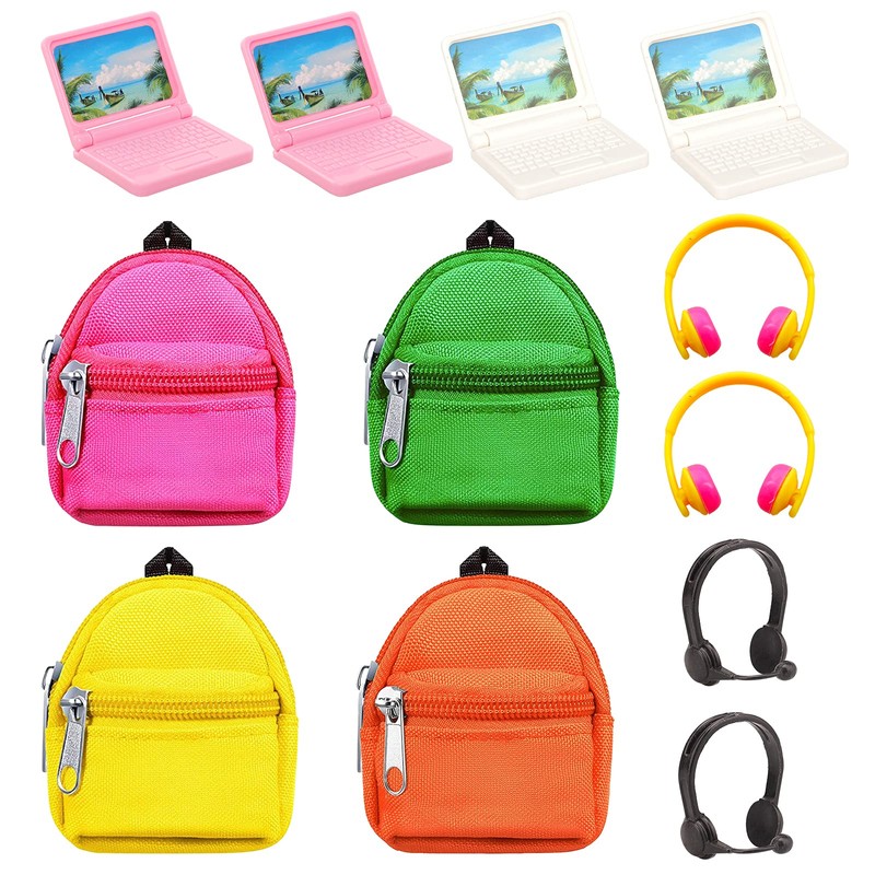 Barwa 31 Pcs Doll Study Supplies for 11.5 Inch Doll