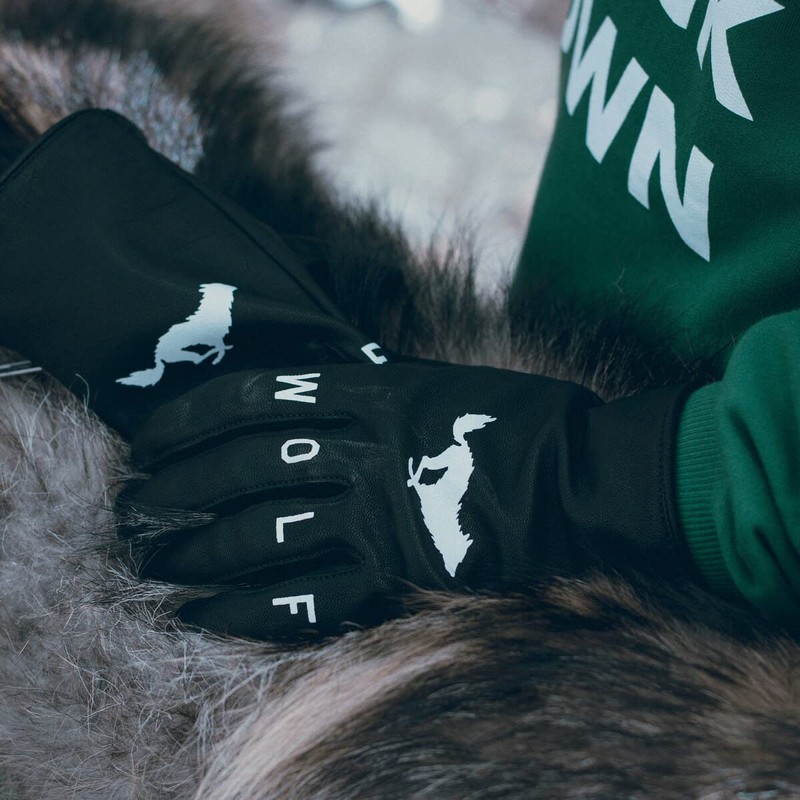 El Solitario Lone Wolf Goatskin Gloves Motorcycle Gloves Ghost Skin