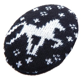 Earbags Leather Ear Muffs, Ear Flaps, Ear Warmers, blue, m