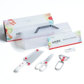 Suncraft DIG-301 Children's Kitchen Tools Starter Set of 3, Right Handed, Made in Japan, Cooking Tools for Children, Kitchen Nursing