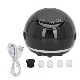 Electric Cupping Machine 5 Heating 5 Suction Gears Negative Pressure Vacuum Gua Sha Massager Glossy Black