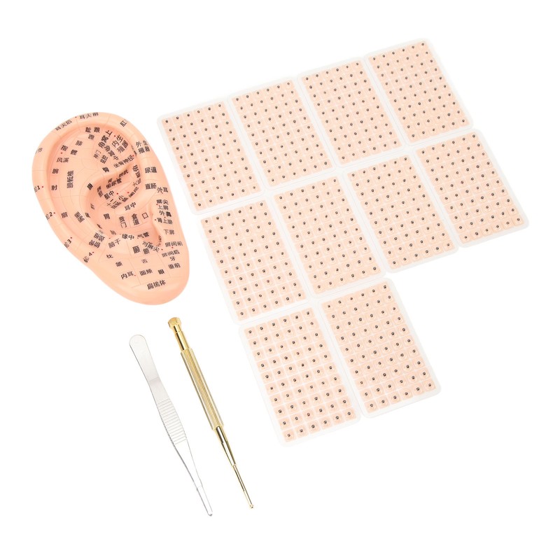600Pcs Acupressure Ear Beads Massage Acupoint Pressure Stimulation Paste Ear