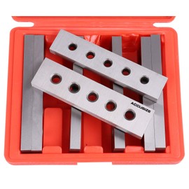Accusize Industrial Tools 1/2" Thickness Precision Machinist's Parallel Sets, 4 Pairs, EG02-0410