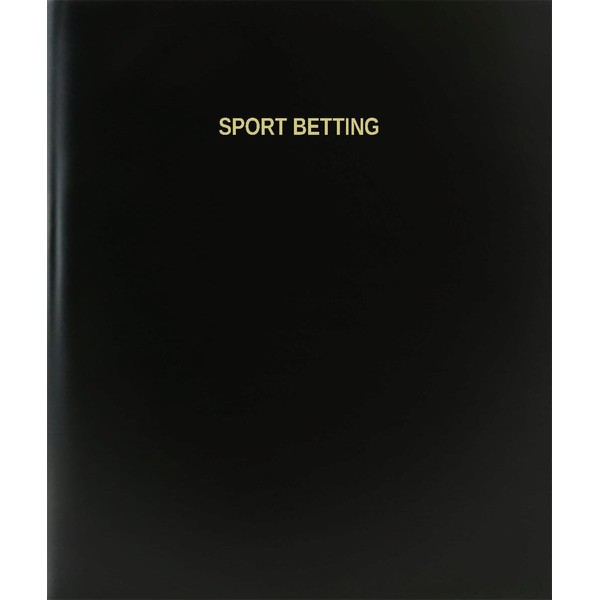 BookFactory® Sport Betting Log Book/Journal/Logbook - 120 Page, 8.5"x11", Black Hardbound (XLog-120-7CS-A-L-Black(Sport Betting Log Book))