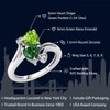 Gem Stone King 925 Sterling Silver Green Peridot Green Nano