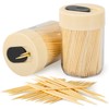 Urbanstrive Sturdy Safe Toothpick Holder with 800 Natural Wood Toothpicks