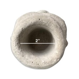 Elegua Head | Elegua Statue | Beige Cement | Afro-Caribbean Style | Santeria & Ifa Rituals