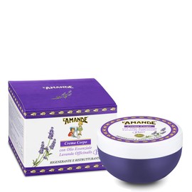 L'AMANDE Moisturising Body Cream for Dry Skin with Hyaluronic Acid and Vitamin E, Gentle and Nourishing Antioxidant, Fragrance Cream for Soft and Firm Skin, Essential Organic 200ml