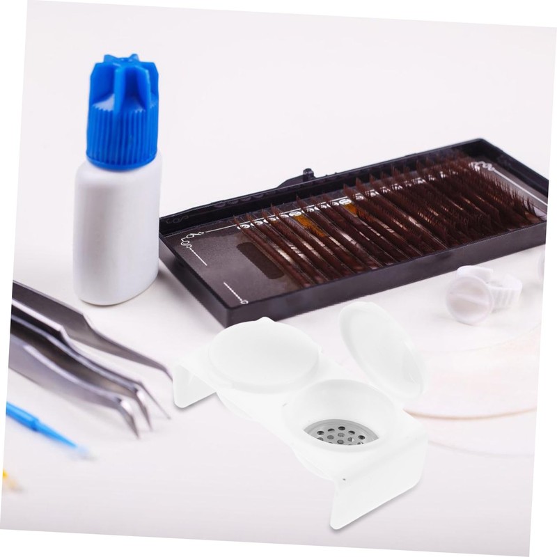 Ipetboom Double Cup Nail Dappen Dish Manicure Soaking Bowl for