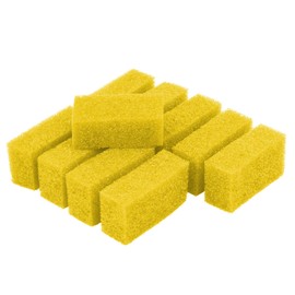 Gundel-Putz Cleaning Sponge Set of 10, Yellow - Cleaning Sponges - Lubrication-Free, Scratch-Free & Gentle on All Surfaces - Washing Sponge and Scourer - Sponge for Cleaning Stones (11 x 6 x 4 cm)