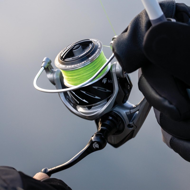 KastKing Destron Complete 4X Braided Line,Blue Camo,80LB,150Yds and Monofilament Leader