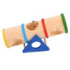 ANCLLO Hamster Wooden Rocker Tunnel Toy Funny Gym Practice House
