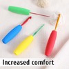 5PCS Crochet Hook Grips Set Ergonomic Crochet Hook Handle Multi-Size