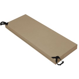 Easy-Going 59x18x3 inch Waterproof Outdoor Couch Bench Cushion Covers Only Replacement Non-Slip Patio Seat Cushion Slipcover with Zipper and Adjustable Straps Camel