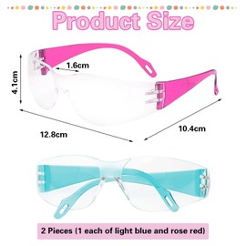 2 Stück Kinderbrille, Schutzbrille, Spritzschutzbrille, Winddichte Brille, Experimentierbrille