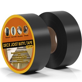 JOAPRIL Deck Joist Tape for Decking 1-5/8" x 50', 2 Rolls Waterproof and Anti-Corrosion Flashing Joist Deck Tape for Top of Joists, Rim Joists, Under Joists and Beams